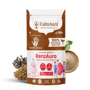 RenzAura-Kidney Stone Care Herbal Powder | Natural Urinary Health Support | 100g Pouch