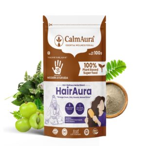 HairAura-Hair Wellness Powder | Herbal Hair Strength & Growth Supplement | 100g Pouch