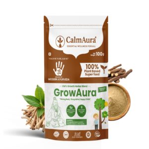 GrowAura-Kid’s Growth Herbal Powder | Nutrition & Immunity Booster for Children | 100g Pouch