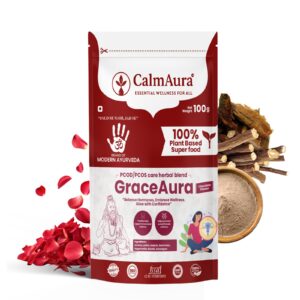 GraceAura-PCOD & Hormonal Balance Powder | Women’s Ayurvedic Care Blend | 100g Pouch
