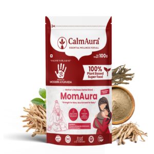 MomAura-Mother’s Wellness Herbal Powder | Pregnancy & Postnatal Nutrition | 100g Pouch